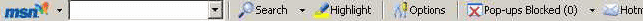 MSN Toolbar image